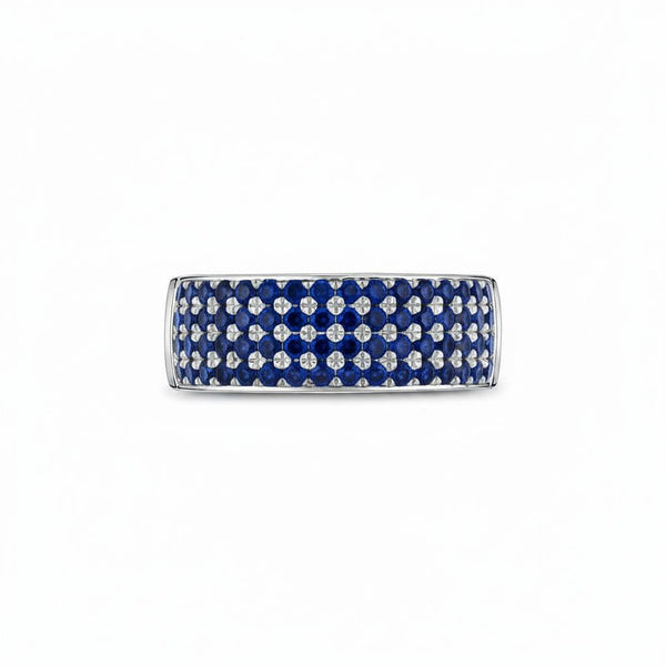 Linea Bold Band Ring – Blue Sapphire