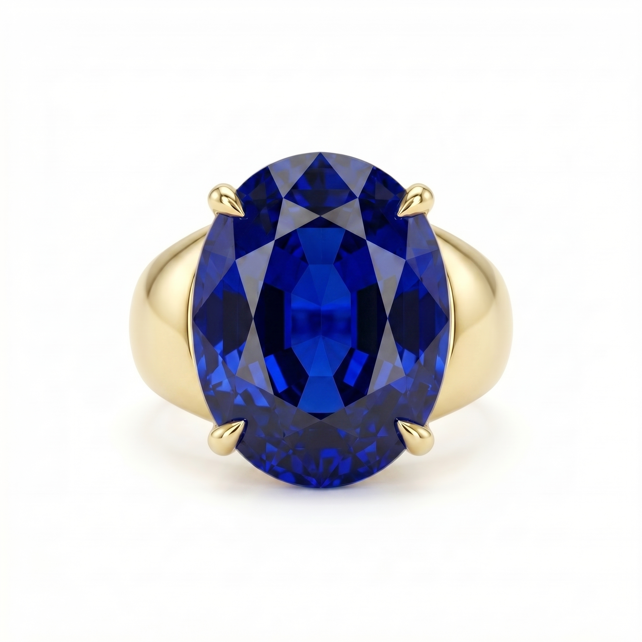 Velara Signet Ring – Blue Sapphire