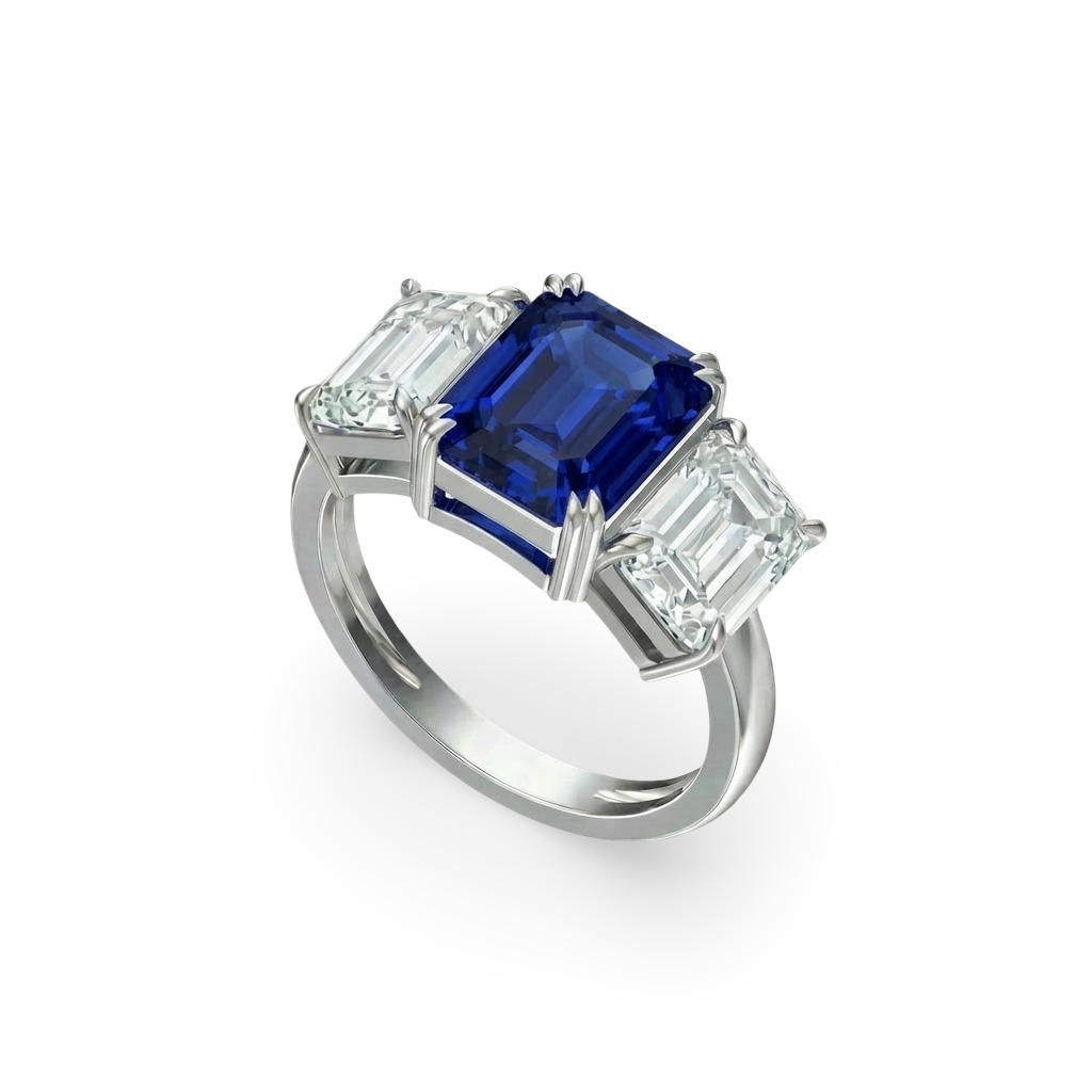 Nexus Trilogy Ring – Blue Sapphire