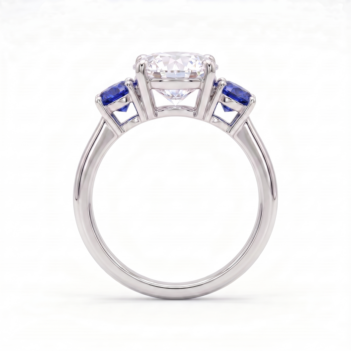 Juno Trilogy Ring – Blue Sapphire