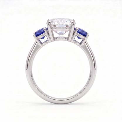 Juno Trilogy Ring – Blue Sapphire