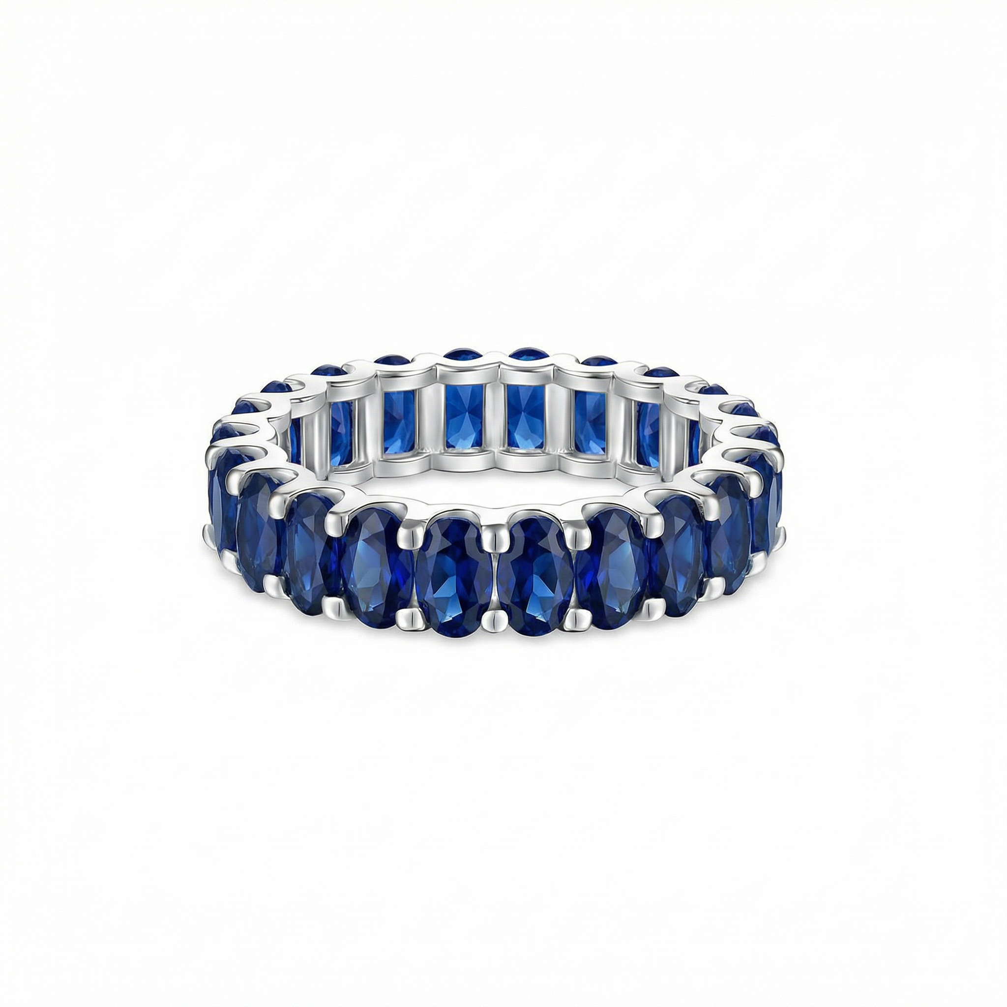 Velara Eternity Ring – Blue Sapphire