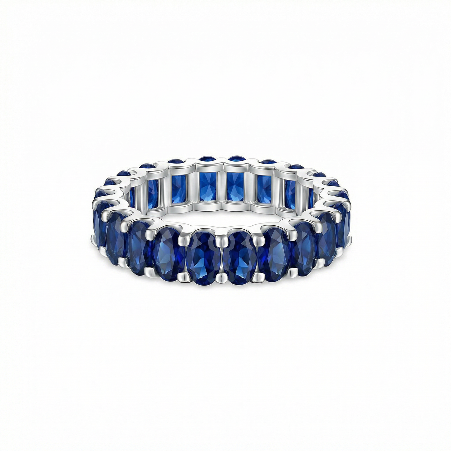 Velara Eternity Ring – Blue Sapphire