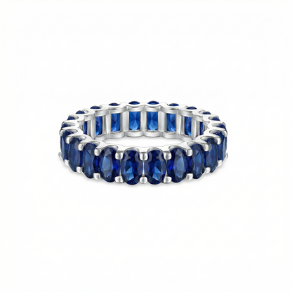 Velara Eternity Ring – Blue Sapphire