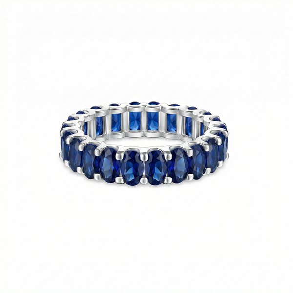 Velara Eternity Ring – Blue Sapphire