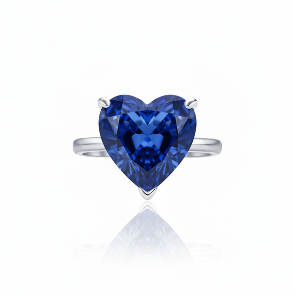 Amore Bold Solitaire Ring – Blue Sapphire