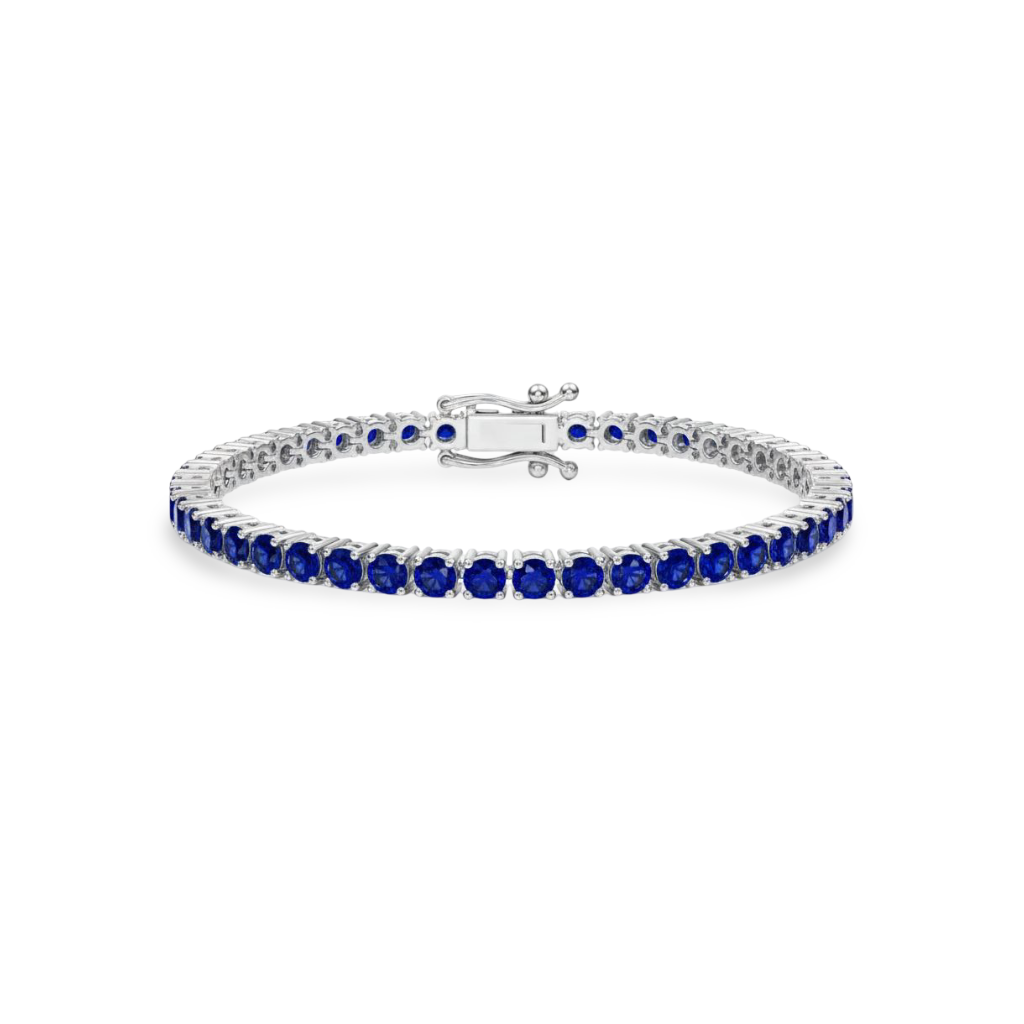 Juno Grande Tennis Bracelet – Blue Sapphire