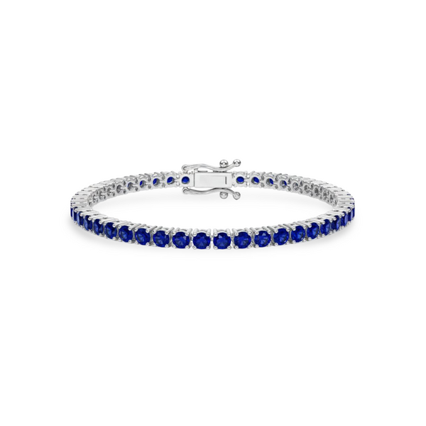 Juno Grande Tennis Bracelet – Blue Sapphire