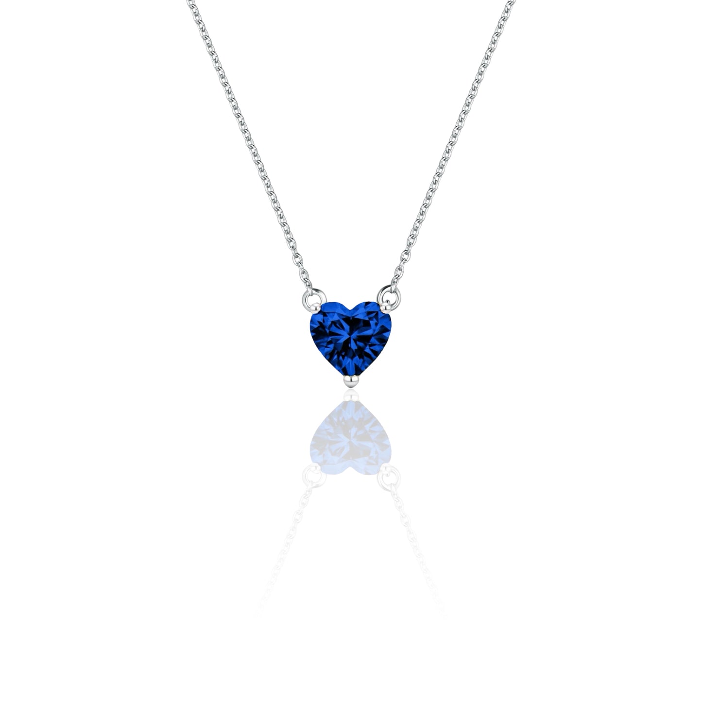 Amore Maxi Solitaire Necklace – Blue Sapphire