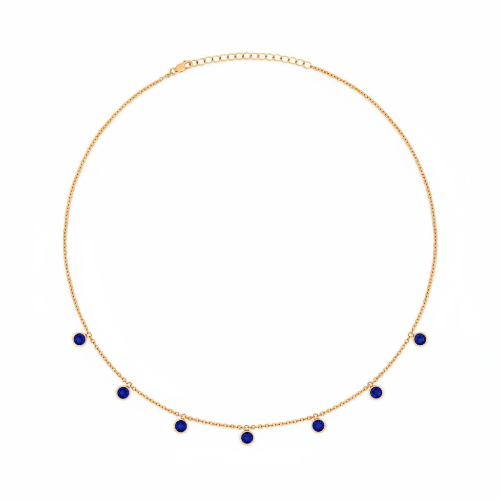 Forma Harmony Necklace – Blue Sapphire