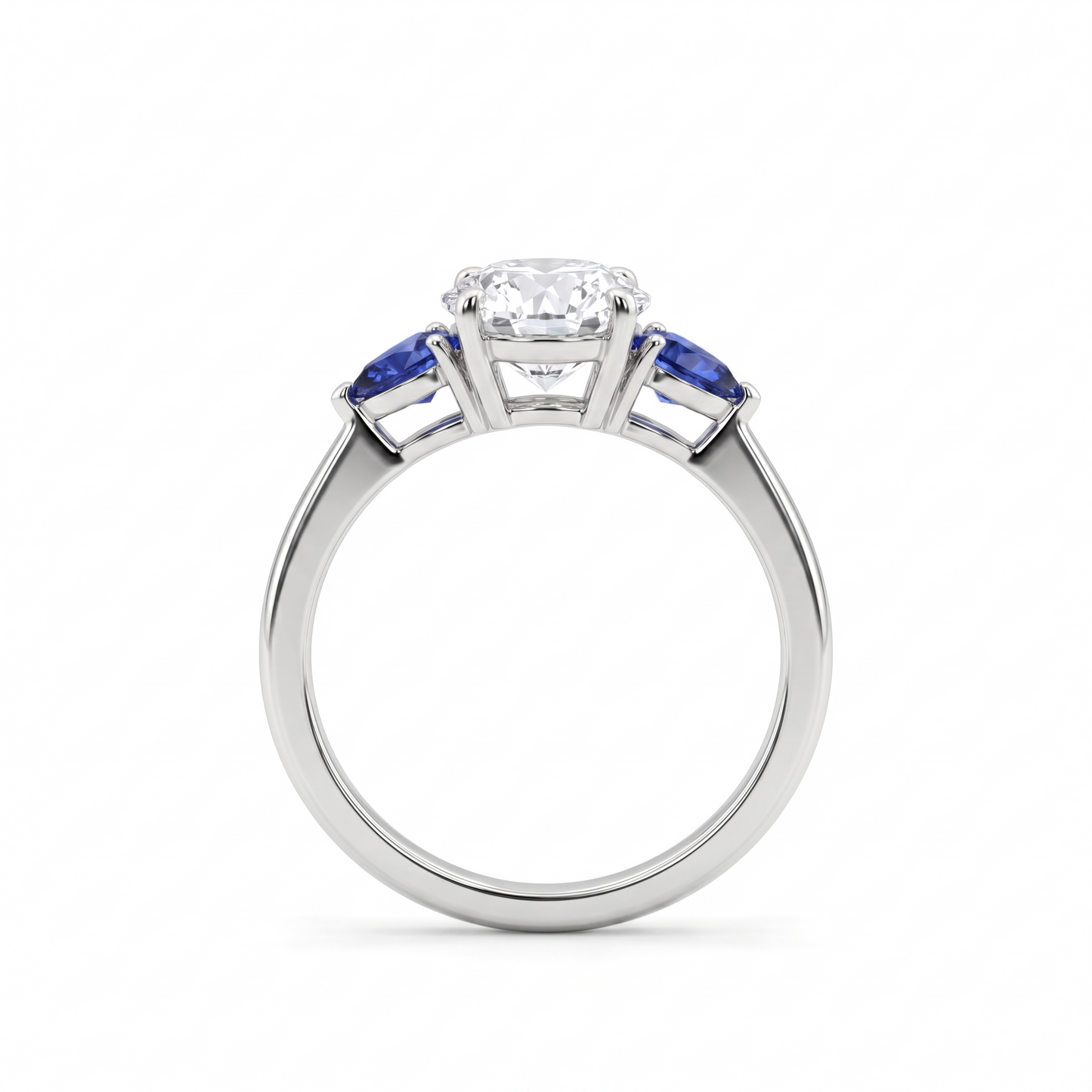 Juno Trio Ring – Blue Sapphire