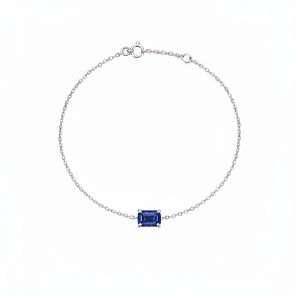 Nexus Solitaire Bracelet – Blue Sapphire