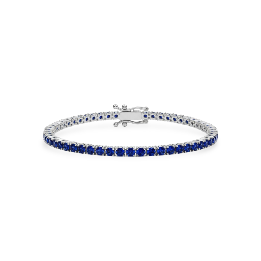 Juno Midi Tennis Bracelet – Blue Sapphire