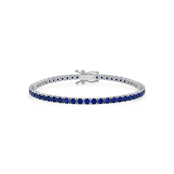 Juno Midi Tennis Bracelet – Blue Sapphire