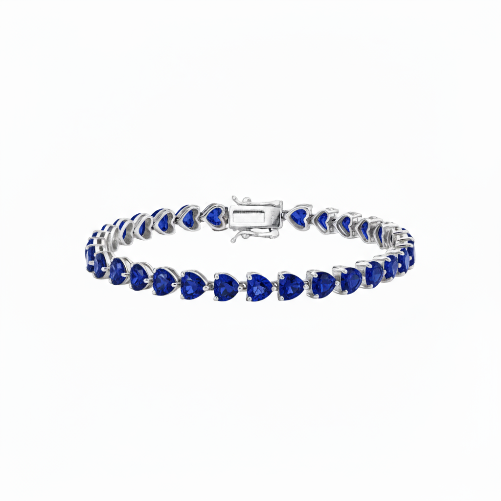 Amore Tennis Bracelet – Blue Sapphire