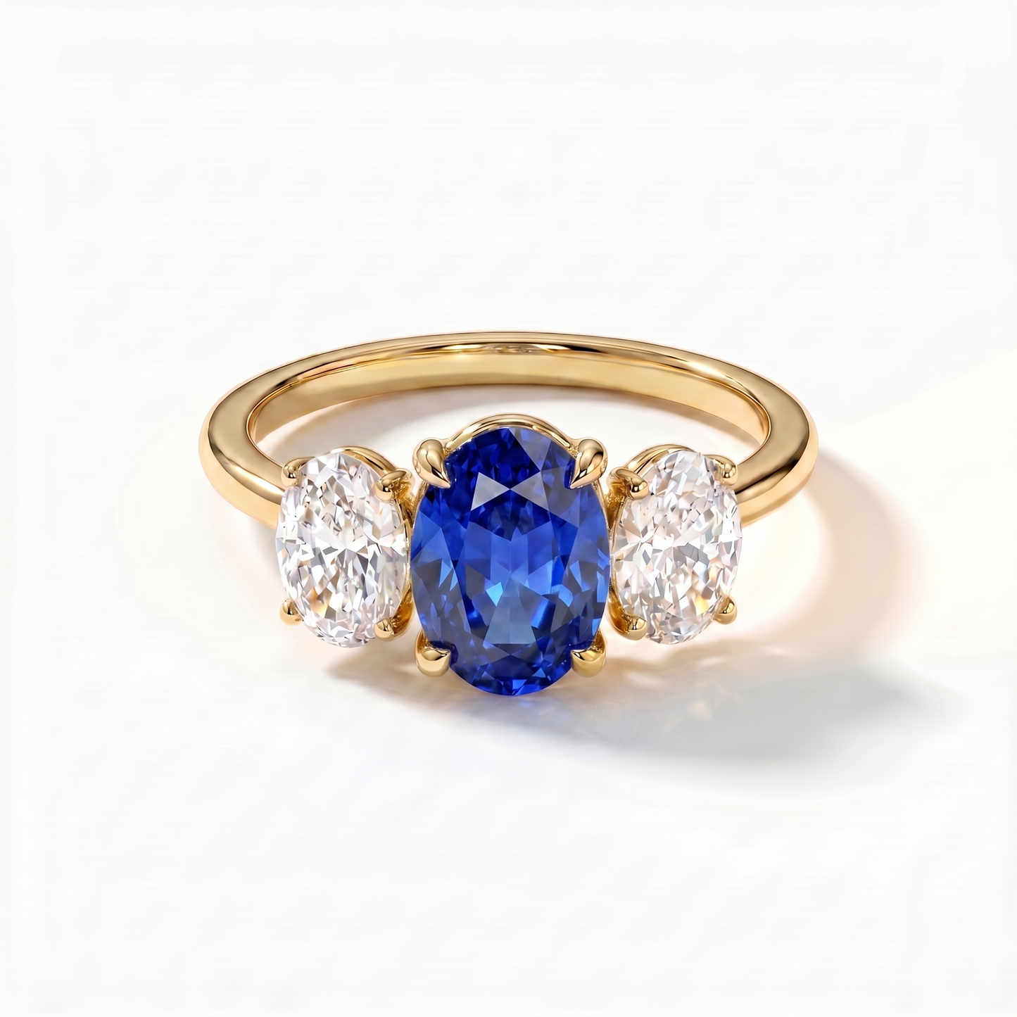 Velara Trilogy Ring – Blue Sapphire