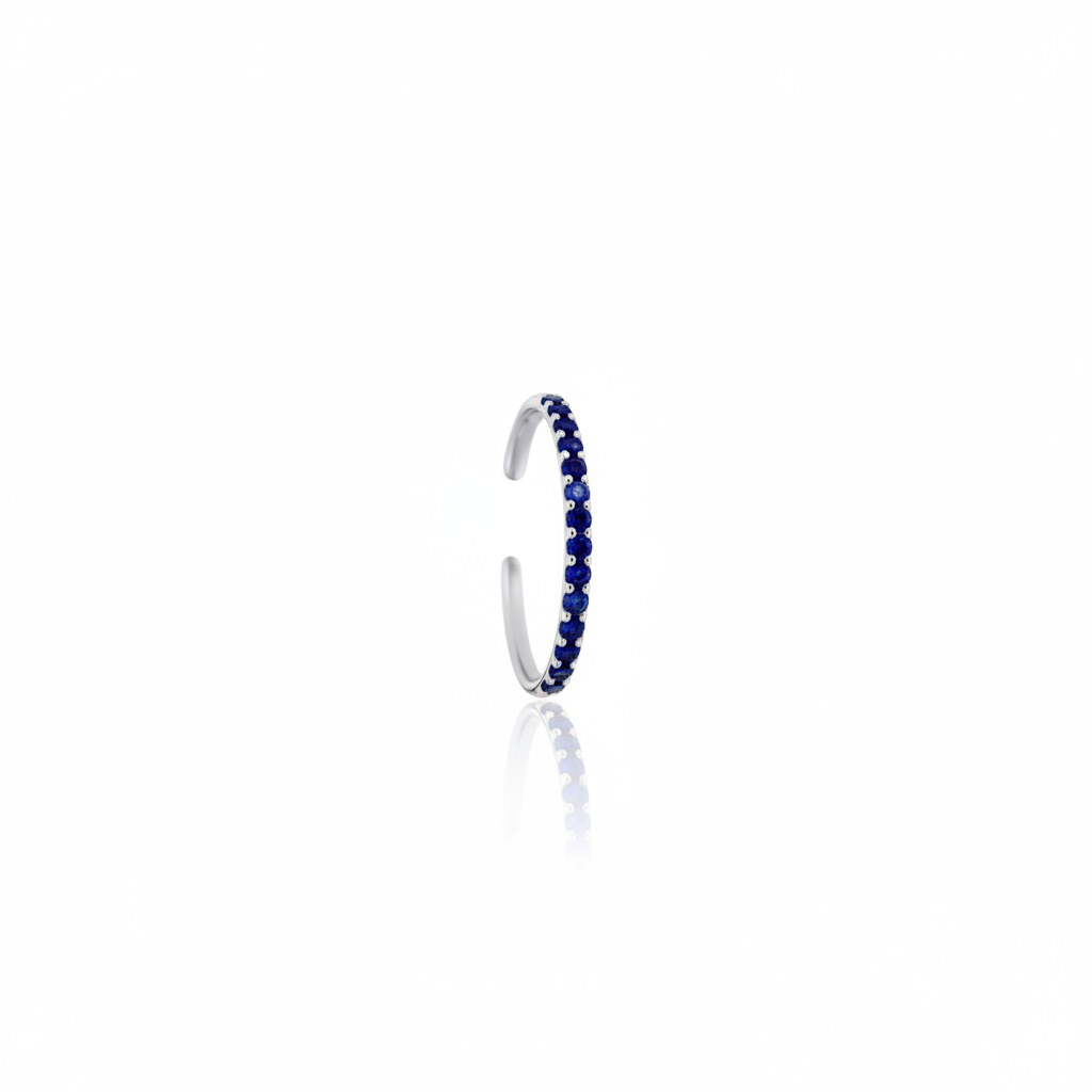 Linea Mini Ear Cuff – Blue Sapphire