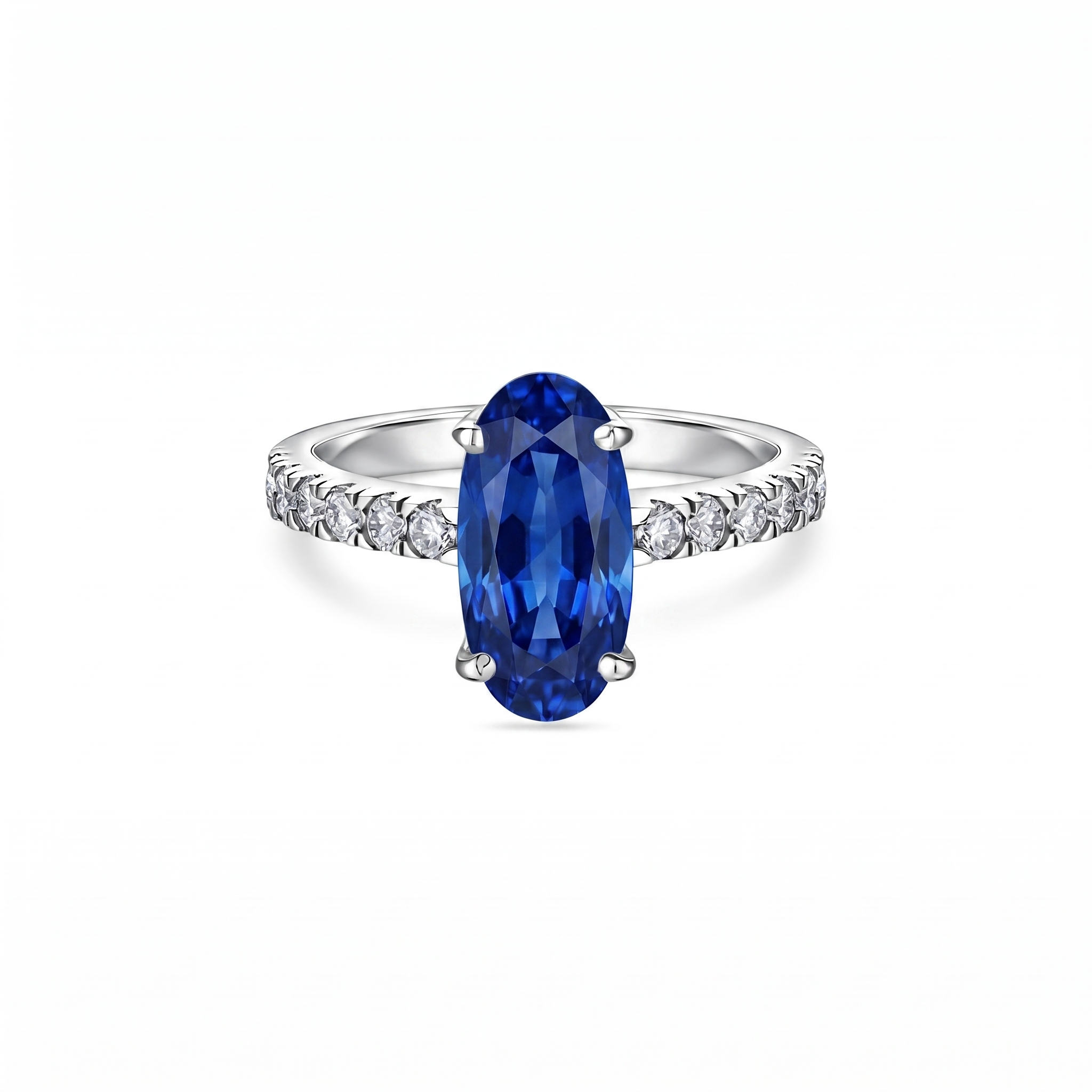Velara Axis Ring – Blue Sapphire