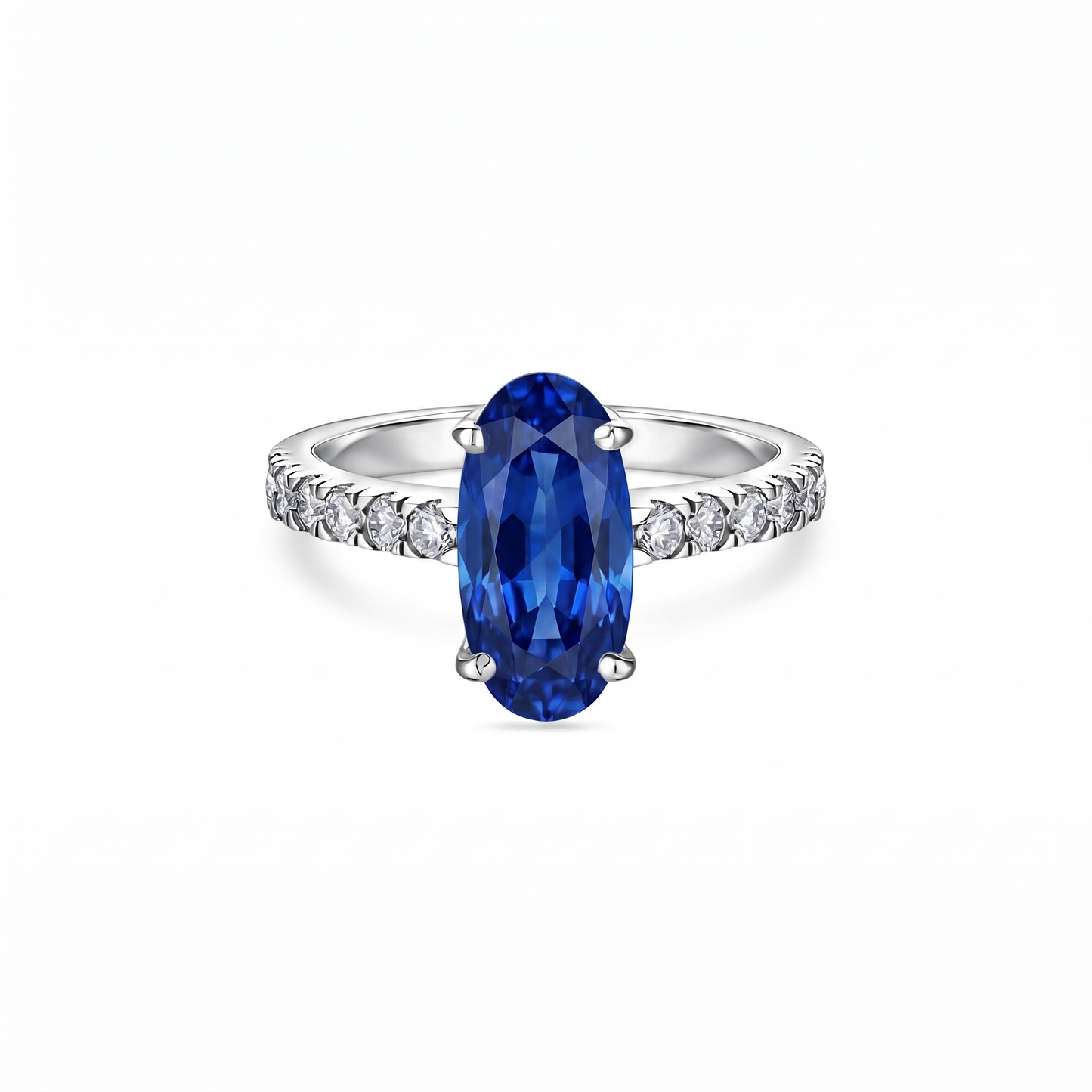 Velara Axis Ring – Blue Sapphire