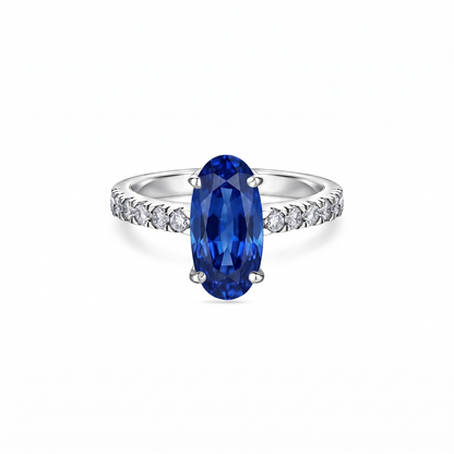 Velara Axis Ring – Blue Sapphire