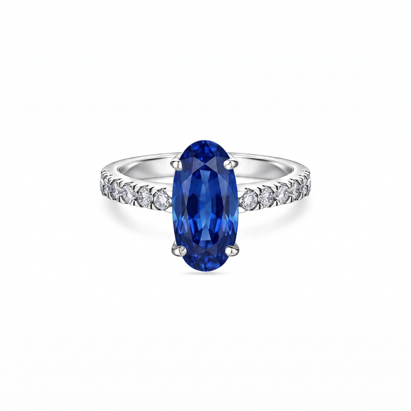 Velara Axis Ring – Blue Sapphire
