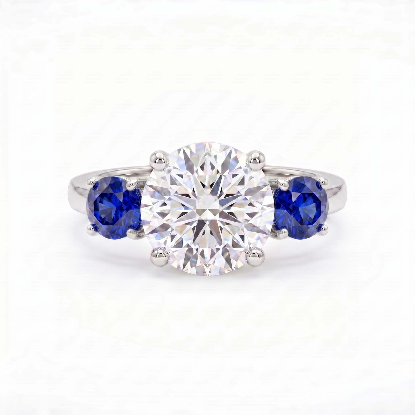 Juno Trilogy Ring – Blue Sapphire