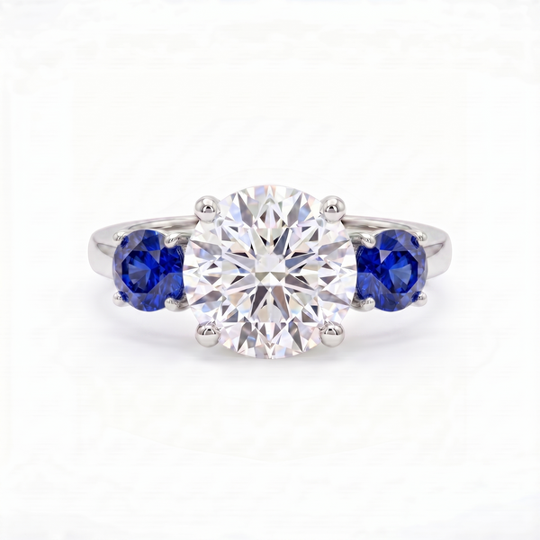 Juno Trilogy Ring – Blue Sapphire