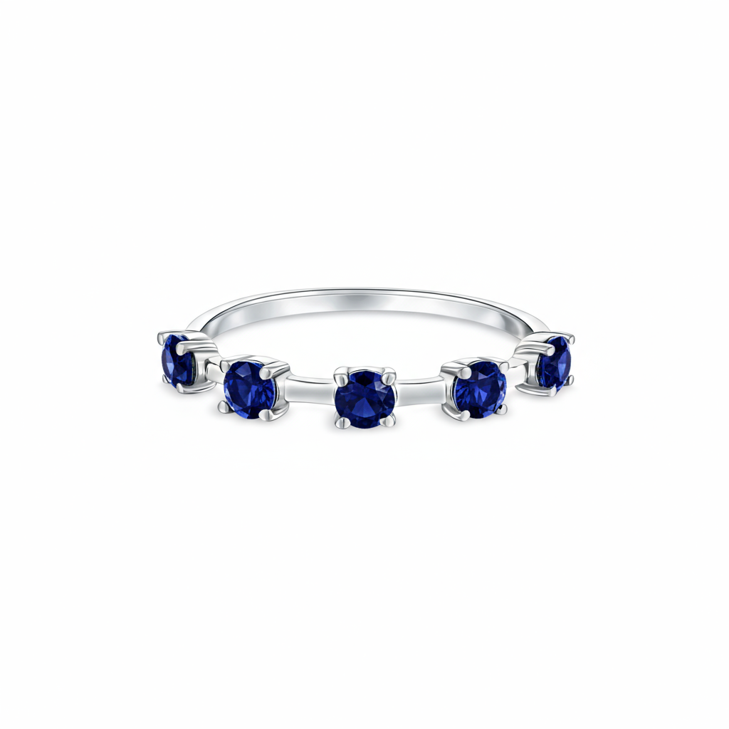 Linea Cinco Ring – Blue Sapphire
