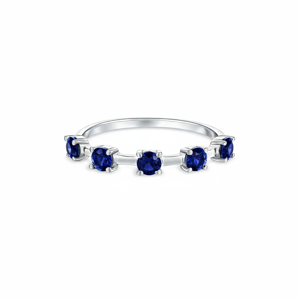 Linea Cinco Ring – Blue Sapphire