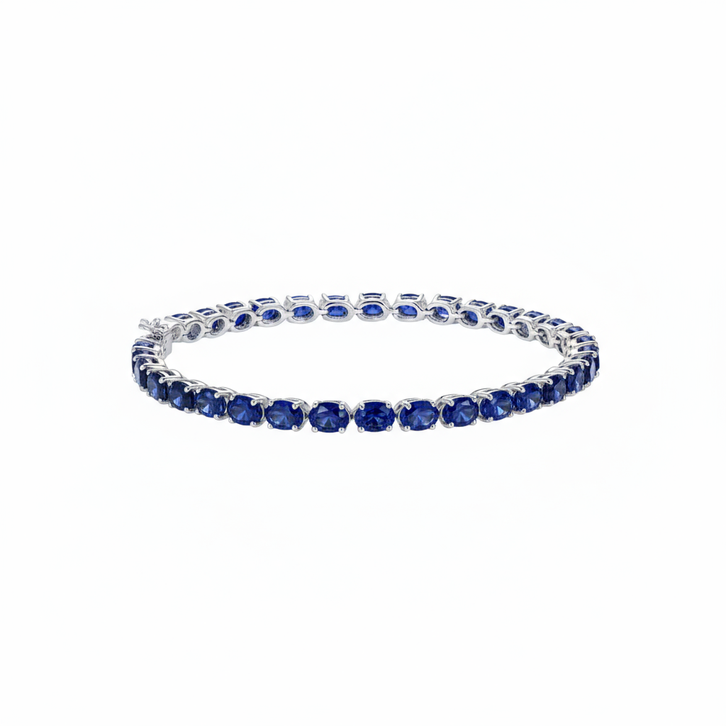 Velara Tennis Bracelet – Blue Sapphire