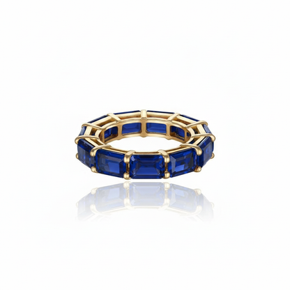 Nexus Tennis Ring – Blue Sapphire