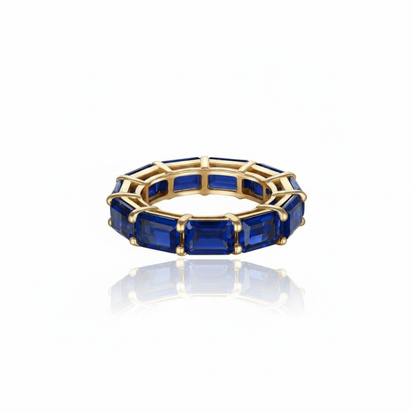 Nexus Tennis Ring – Blue Sapphire