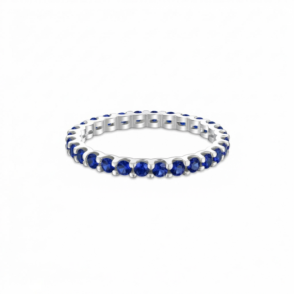 Linea Midi Ring – Blue Sapphire