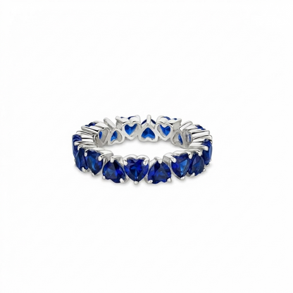 Amore Eternity Ring – Blue Sapphire