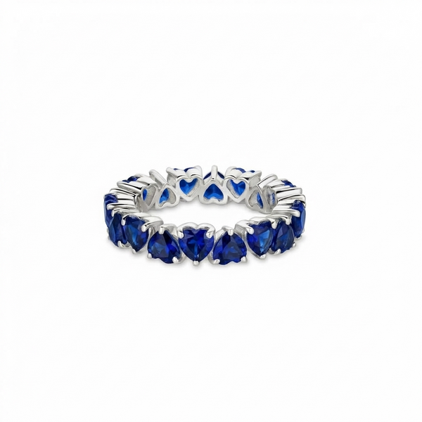 Amore Eternity Ring – Blue Sapphire