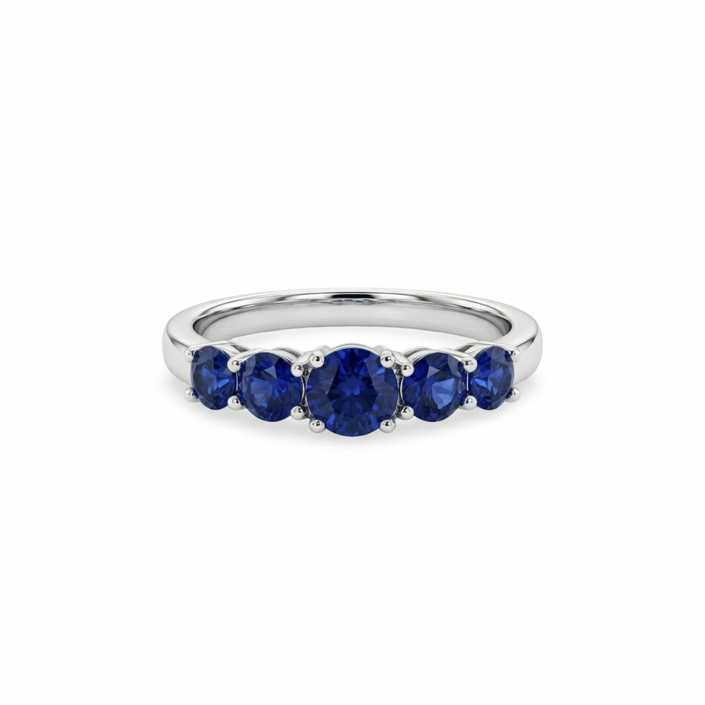 Juno Cinco Ring – Blue Sapphire