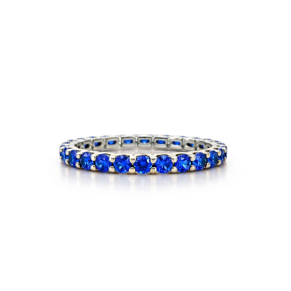 Linea Midi Ring – Blue Sapphire