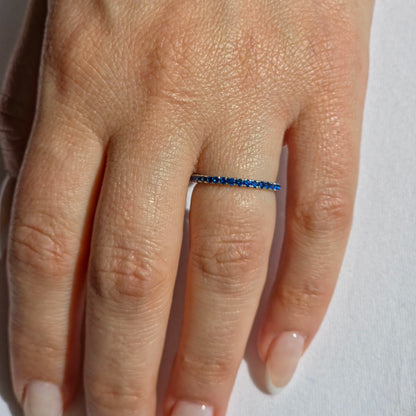 Linea Mini Ring – Blue Sapphire