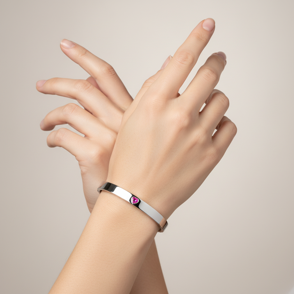 Amore Uno Elemental Bangle – White Diamond