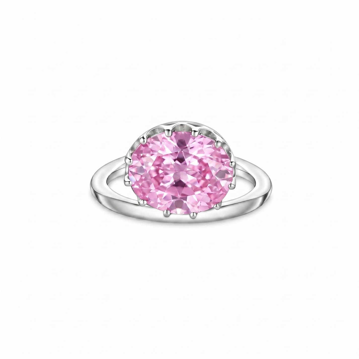 Velara Satellite Ring – Light Pink Sapphire