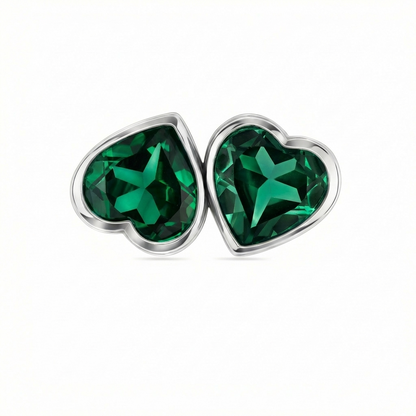 Amore Double Signet Ring – Zambian Green Emerald
