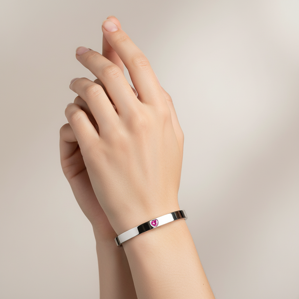 Amore Uno Elemental Bangle – White Diamond