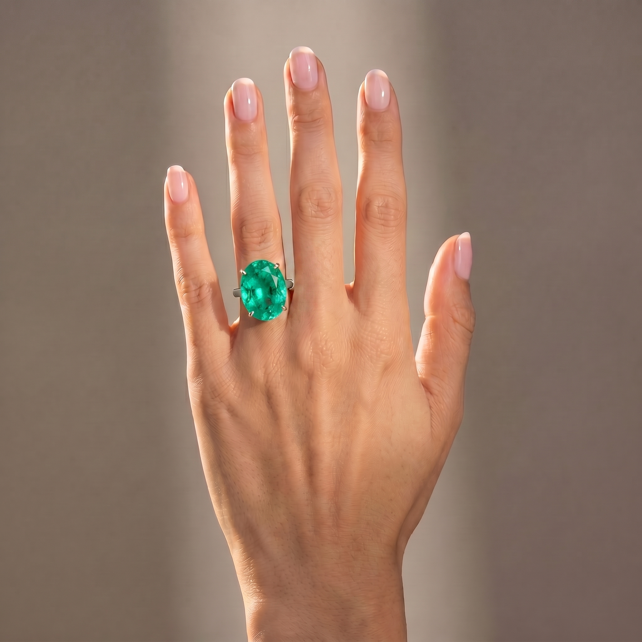 Velara Gala Ring – Colombian Green Emerald