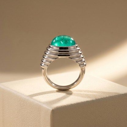 Velara Cabochon Ring – Blue Sapphire