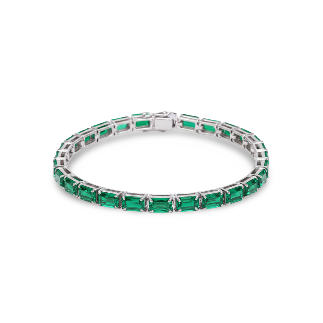 Nexus Tennis Bracelet – Colombian Green Emerald