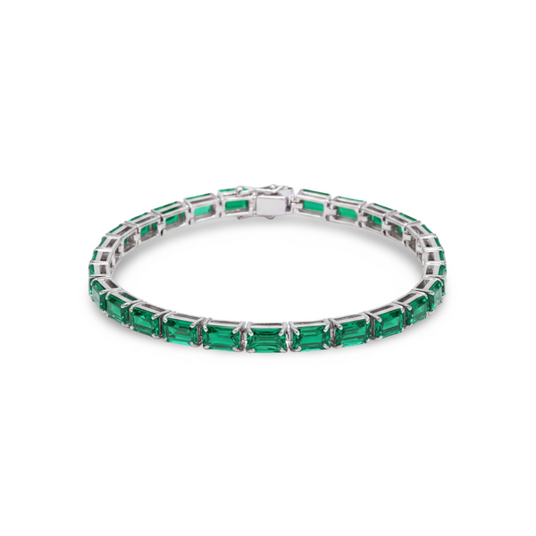 Nexus Tennis Bracelet – Colombian Green Emerald