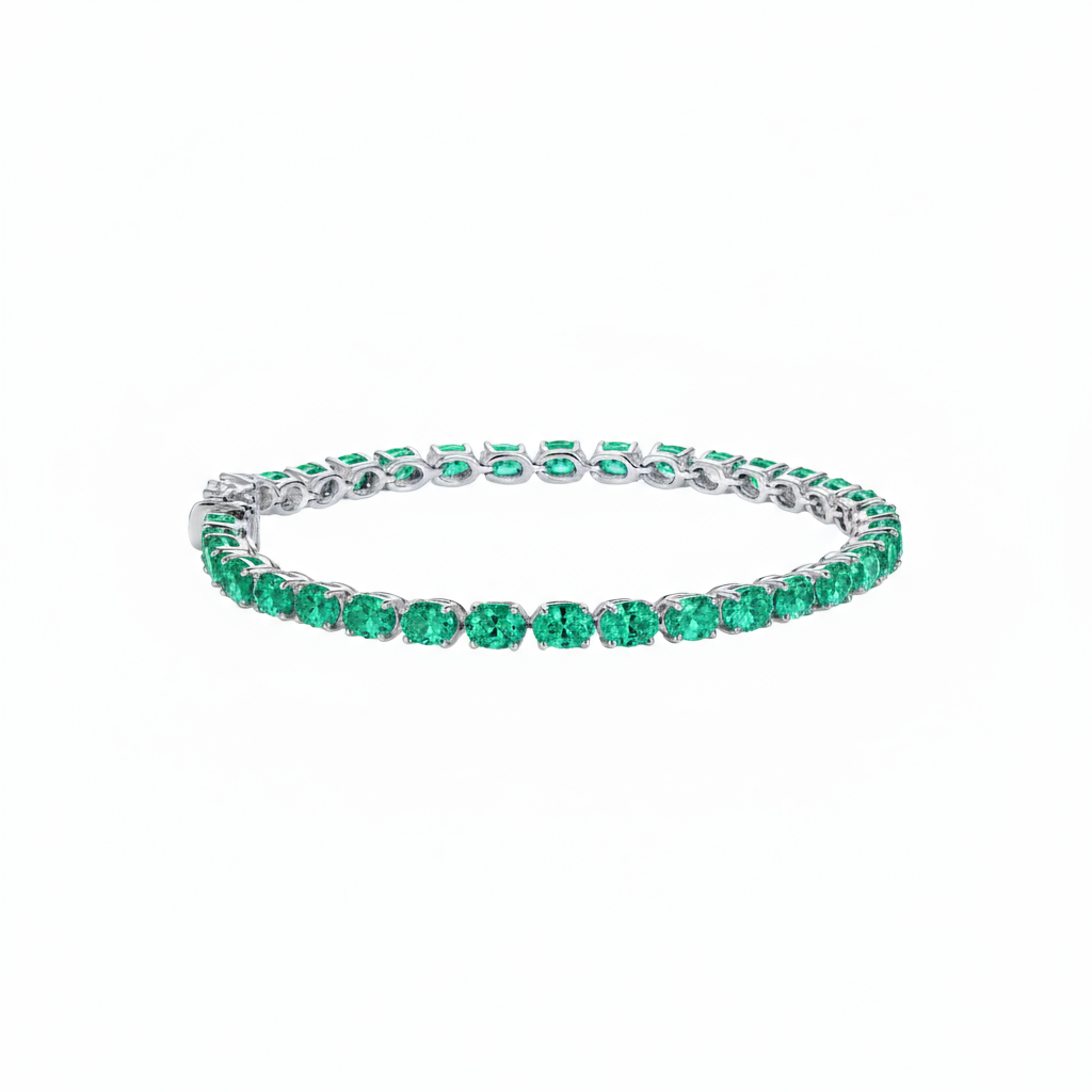 Velara Tennis Bracelet – Colombian Green Emerald