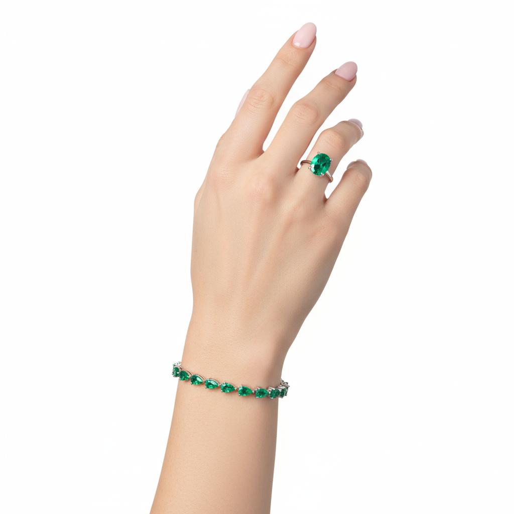 Nova Tennis Bracelet – Colombian Green Emerald