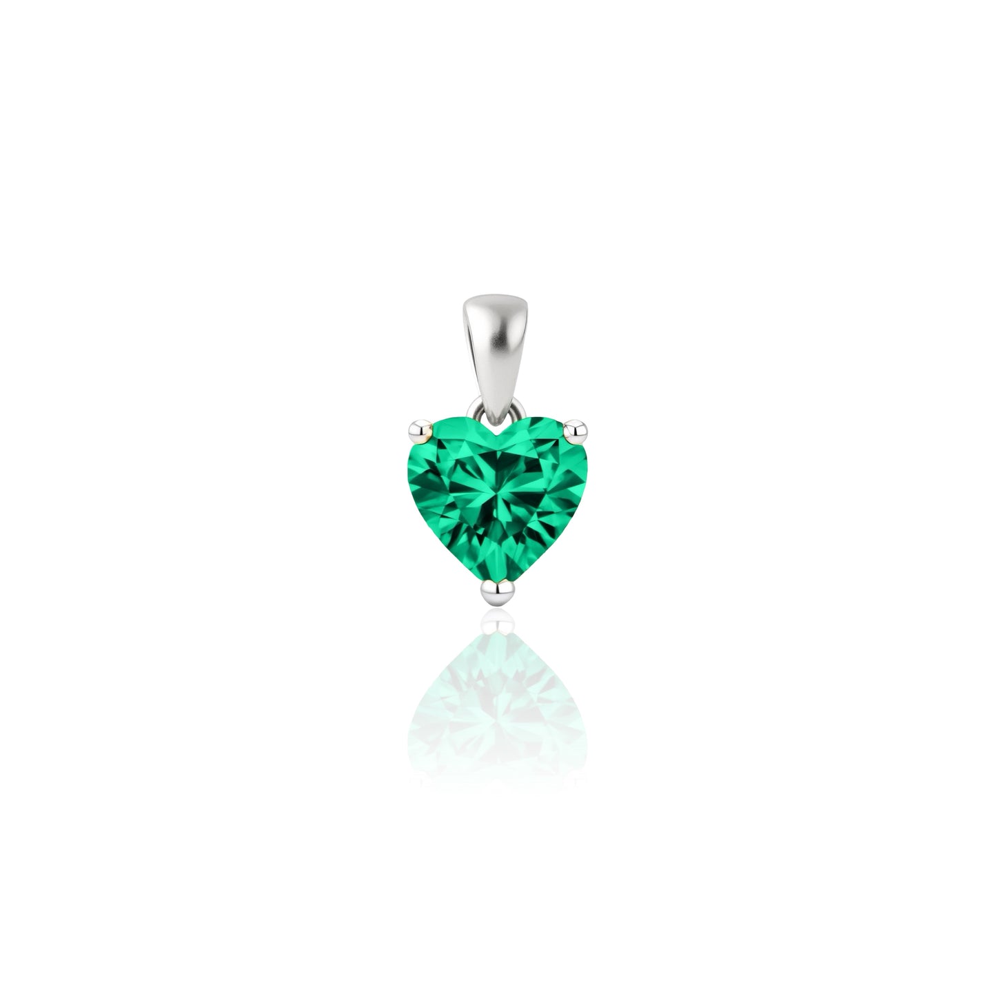 Amore Maxi Solitaire Necklace – Colombian Green Emerald
