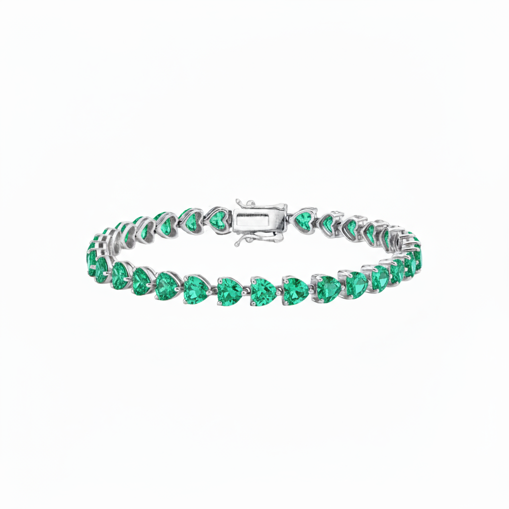 Amore Tennis Bracelet – Colombian Green Emerald